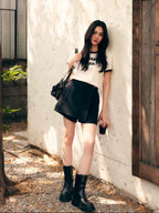 Monochrome Contrast Tee – Premium Edition