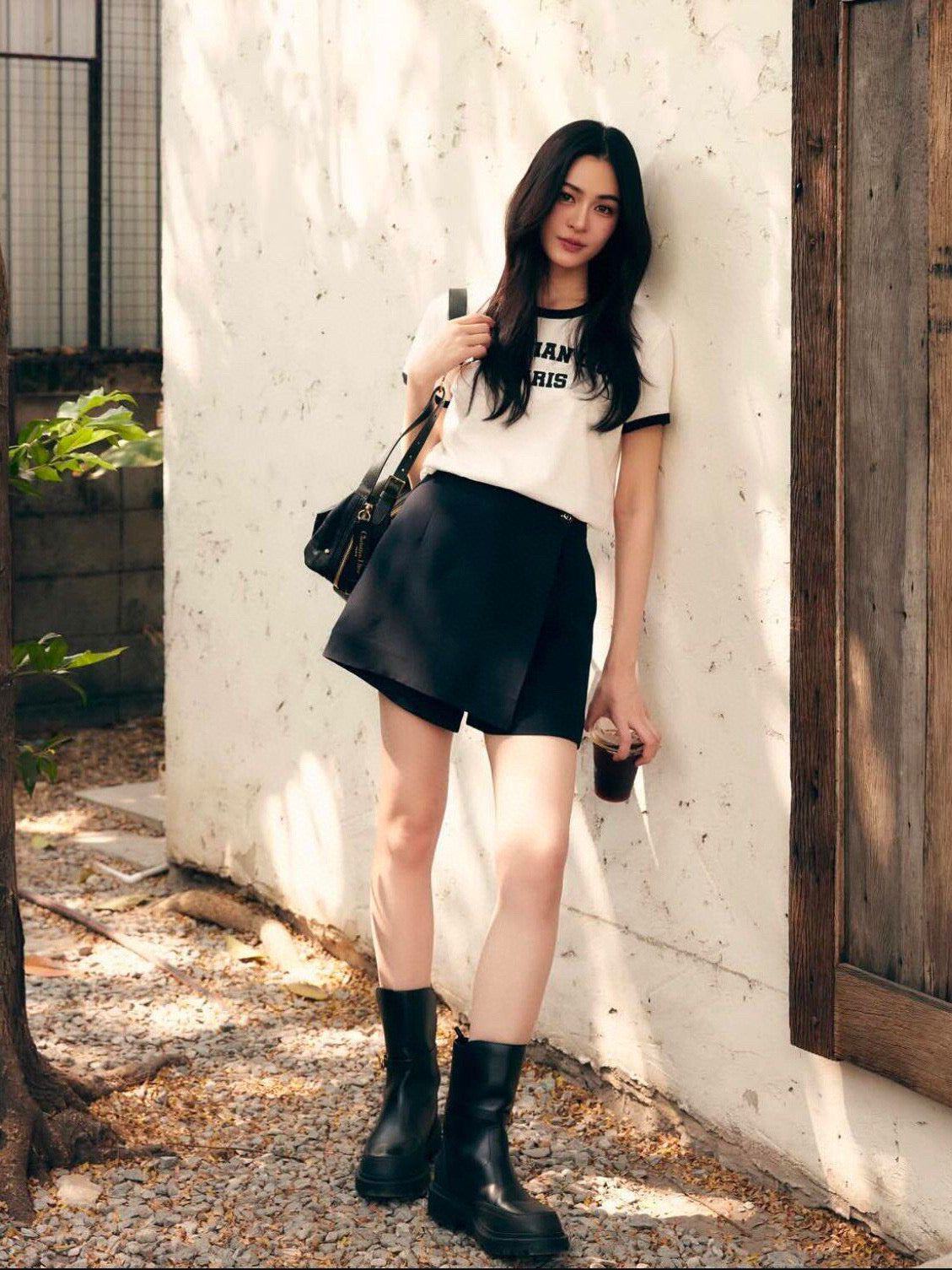 Monochrome Contrast Tee – Premium Edition