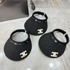 Crystal-Embellished Visor Cap – Sparkle Edition