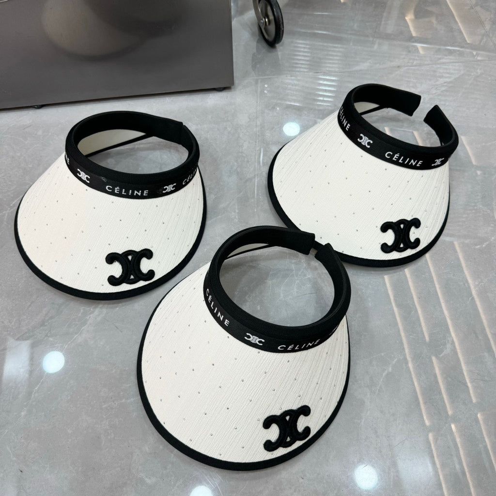 Crystal-Embellished Visor Cap – Sparkle Edition