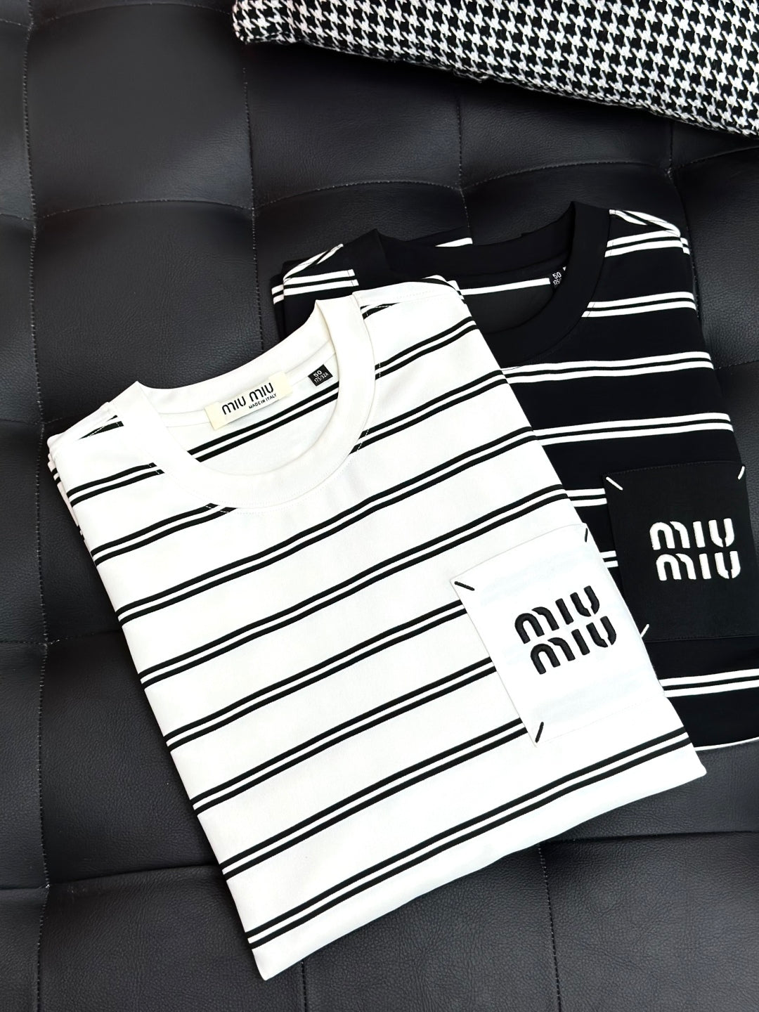 2025 Unisex Striped Knit T-Shirt – Retro College Vibes