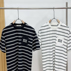 2025 Unisex Striped Knit T-Shirt – Retro College Vibes