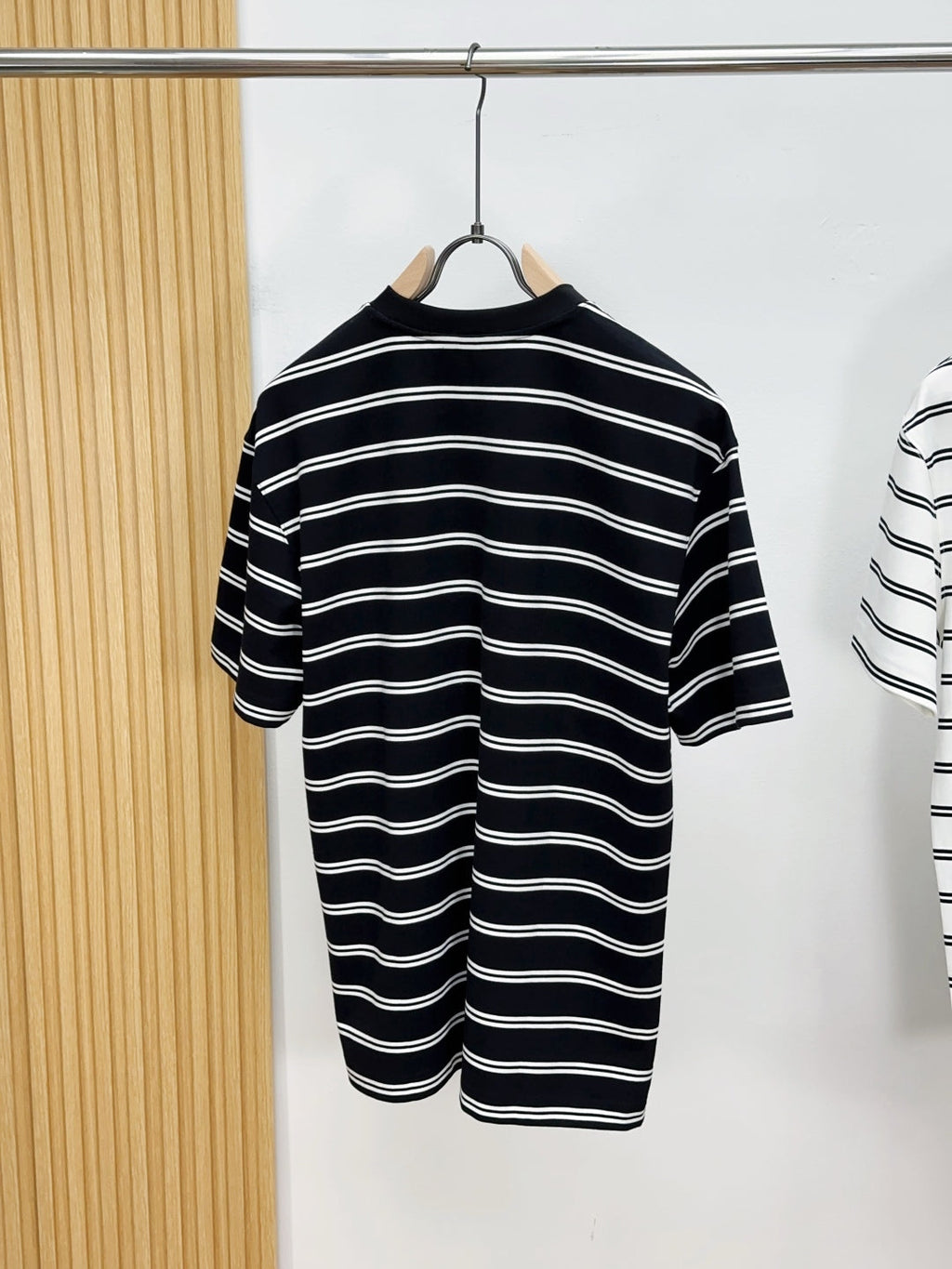 2025 Unisex Striped Knit T-Shirt – Retro College Vibes