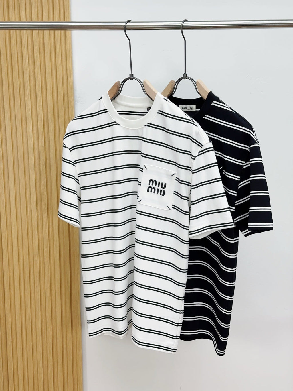 2025 Unisex Striped Knit T-Shirt – Retro College Vibes