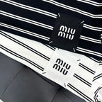 2025 Unisex Striped Knit T-Shirt – Retro College Vibes