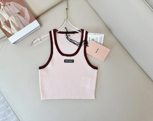 MM Sleeveless Ribbed Crop Top