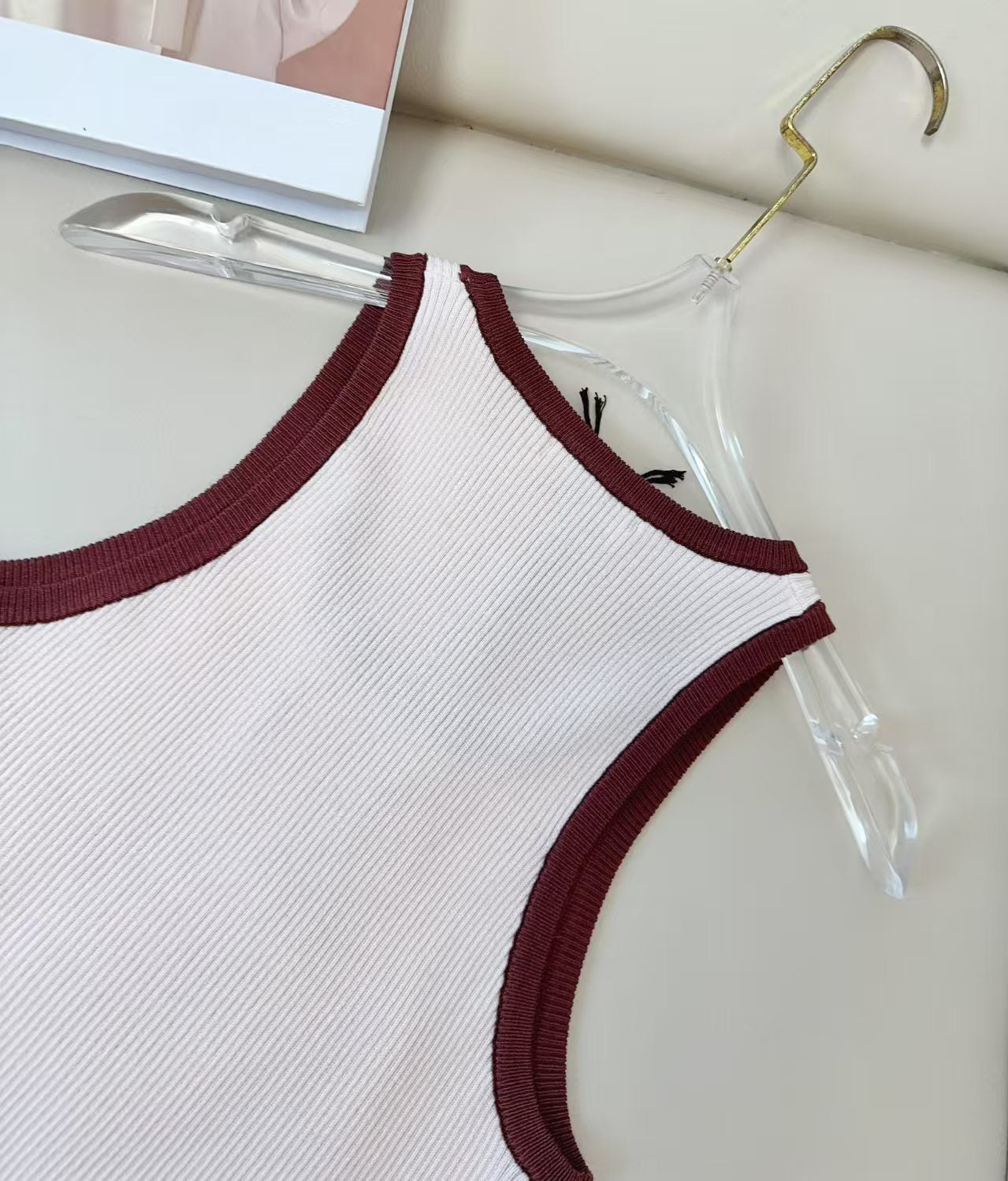 MM Sleeveless Ribbed Crop Top