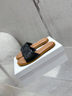 CLN Classic Leather Flat Slide Sandals