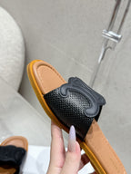 CLN Classic Leather Flat Slide Sandals