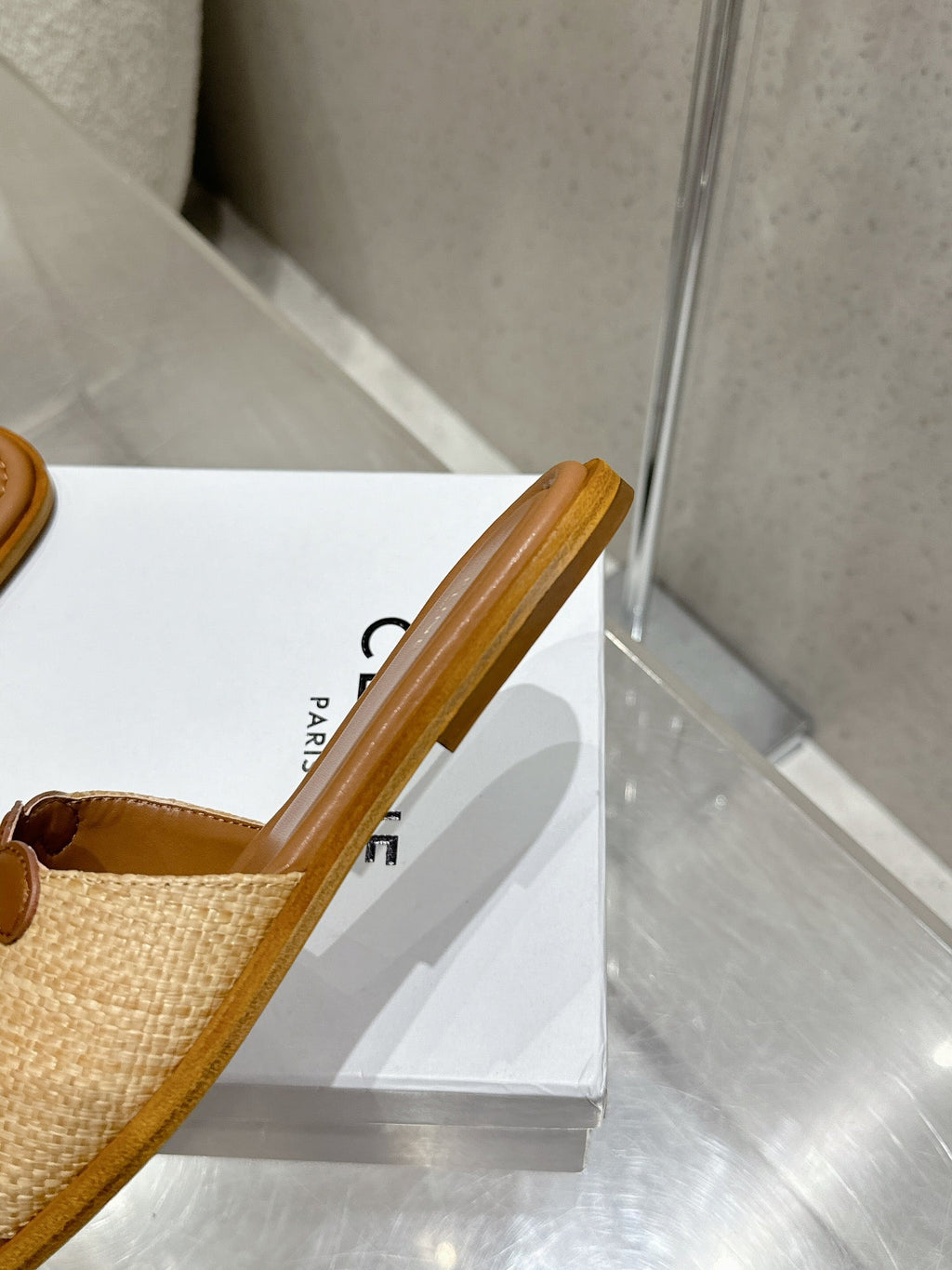 CLN Classic Leather Flat Slide Sandals