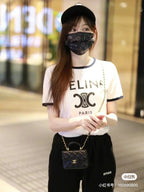 Unisex Contrast Neckline T-Shirt – Velvet Lettering