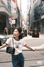 Unisex Contrast Neckline T-Shirt – Velvet Lettering