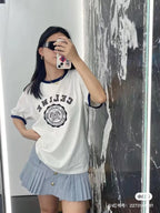 Unisex Contrast Neckline T-Shirt – Velvet Graphic