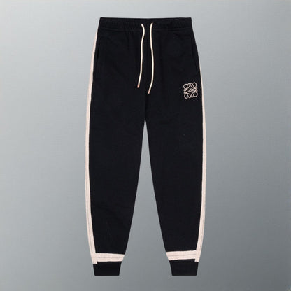 Unisex Embroidered Logo Pants – Woven Side Trim