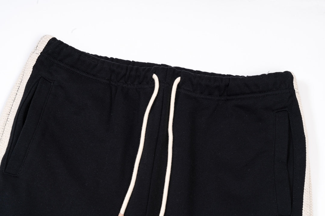 Unisex Embroidered Logo Pants – Woven Side Trim