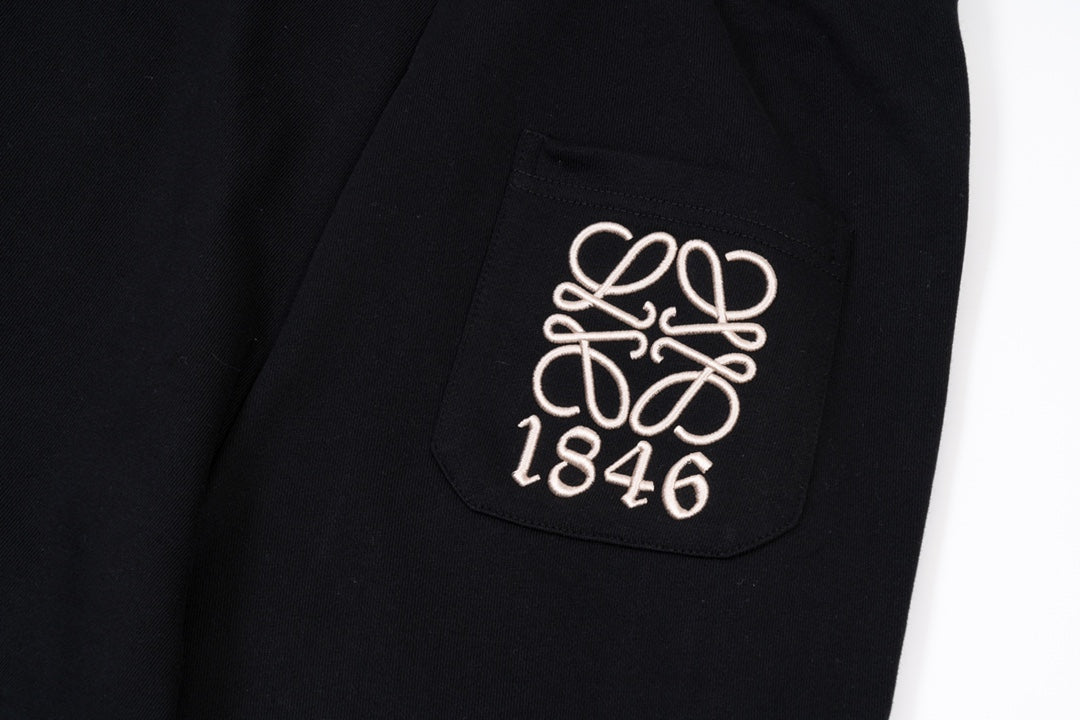 Unisex Embroidered Logo Pants – Woven Side Trim