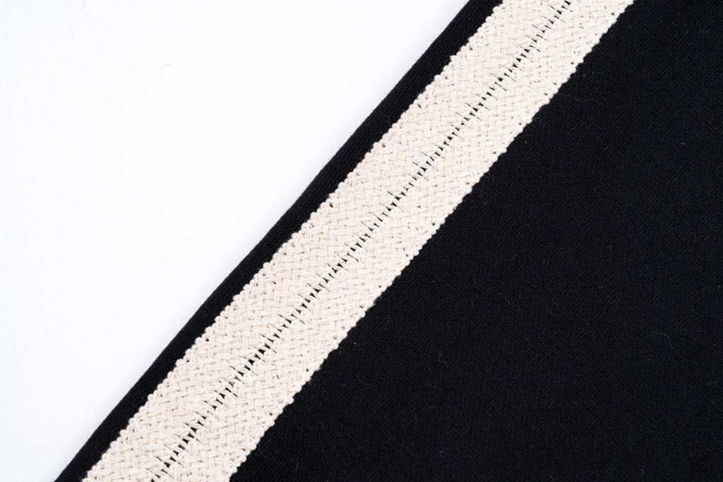 Unisex Embroidered Logo Pants – Woven Side Trim