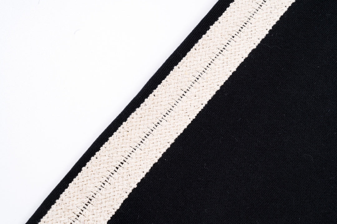 Unisex Embroidered Logo Pants – Woven Side Trim