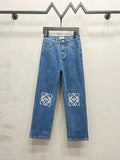 Unisex Straight-Leg Denim Jeans – Washed Finish