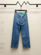 Unisex Straight-Leg Denim Jeans – Washed Finish