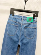 Unisex Straight-Leg Denim Jeans – Washed Finish