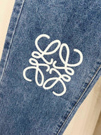 Unisex Straight-Leg Denim Jeans – Washed Finish