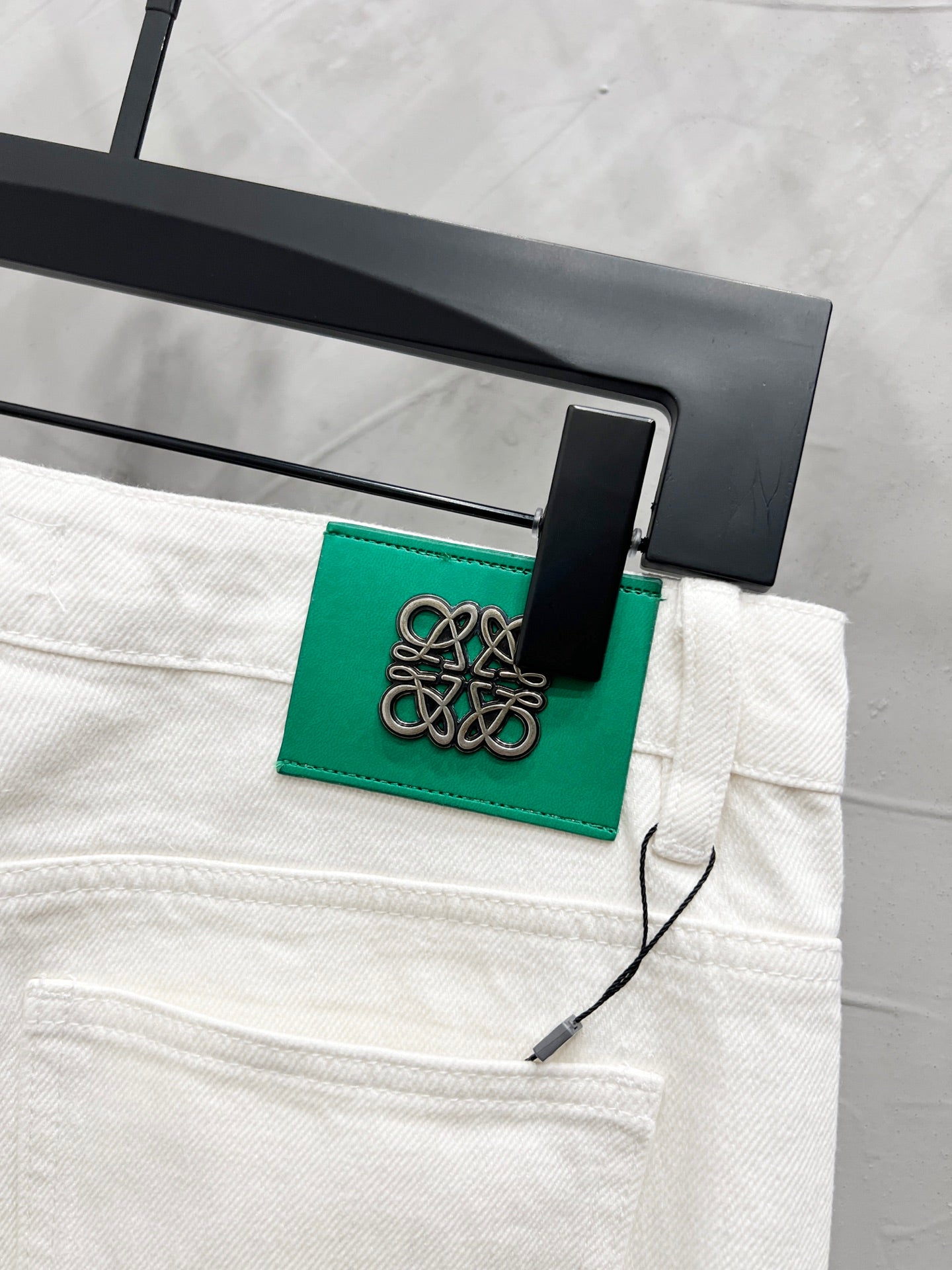 Unisex Printed Zip Straight-Leg Pants – White