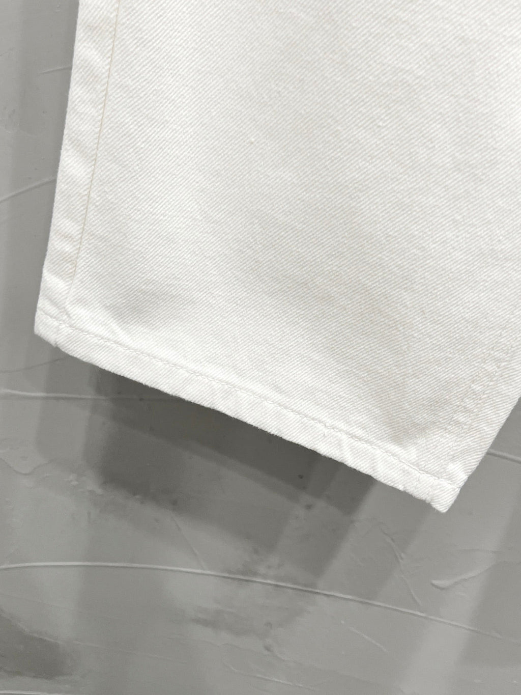 Unisex Printed Zip Straight-Leg Pants – White