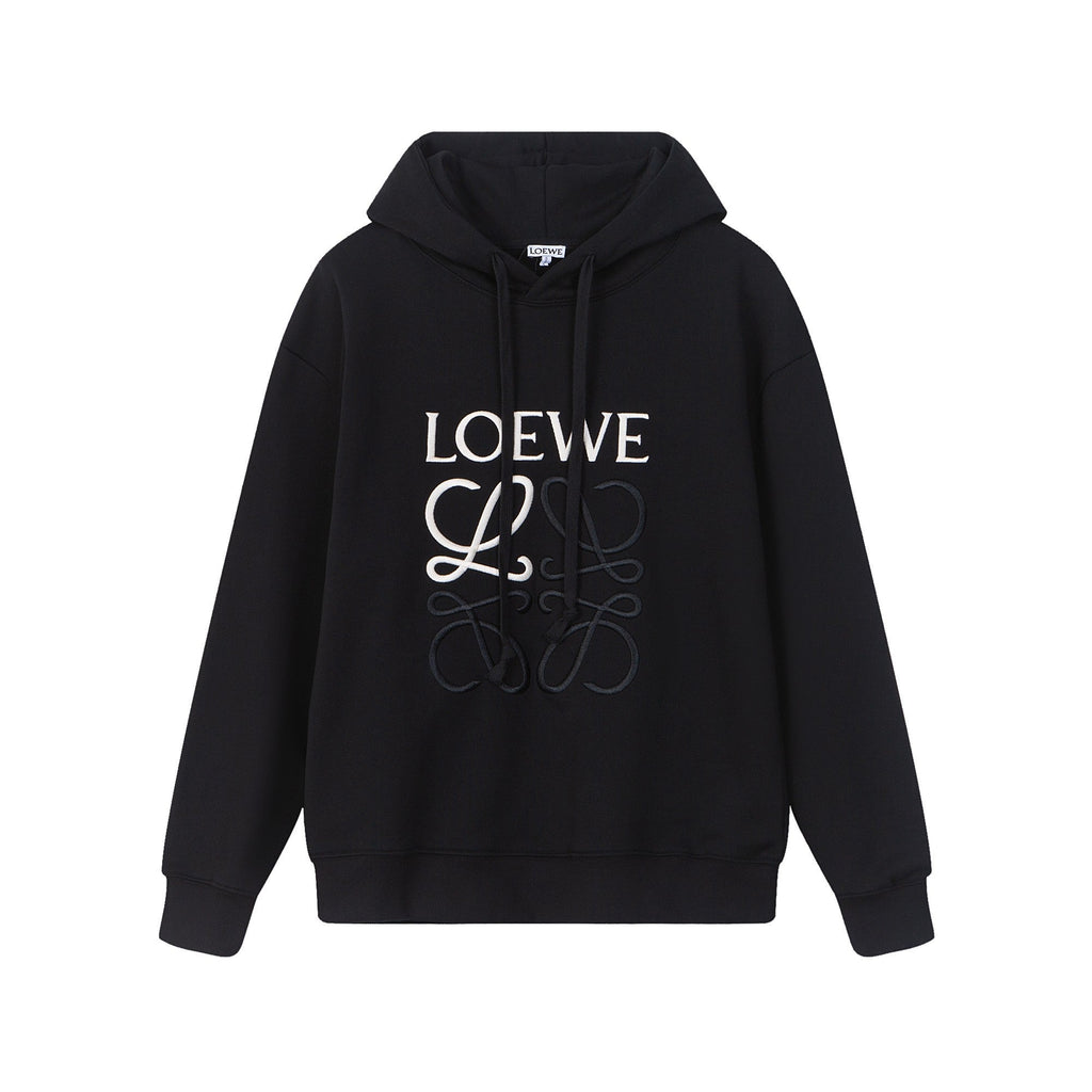 Unisex Embroidered Logo Hoodie – Oversized Fit
