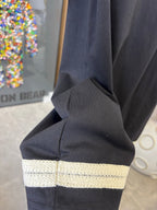 Unisex Embroidered Logo T-Shirt – Woven Trim Detailing