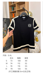 Unisex Embroidered Logo T-Shirt – Woven Trim Detailing