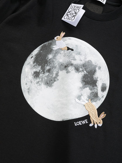 Unisex Embroidered Round-Neck T-Shirt – SunaFujita Collaboration