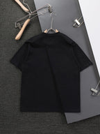 Unisex Embroidered Round-Neck T-Shirt