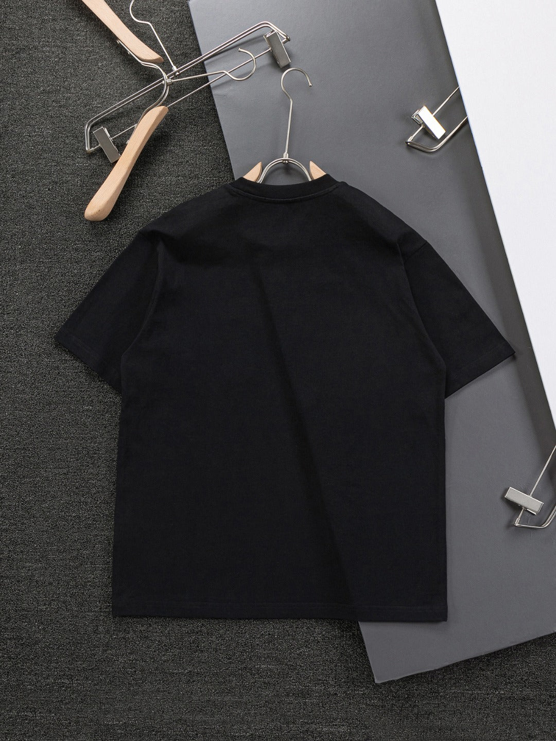 Unisex Embroidered Round-Neck T-Shirt