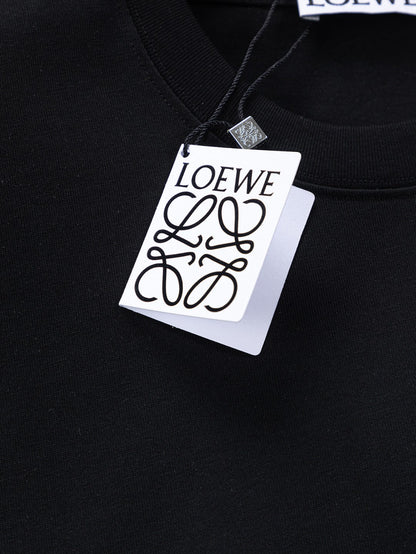 Unisex Embroidered Round-Neck T-Shirt