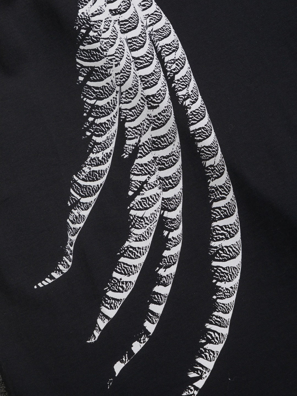Unisex Feather Print Round-Neck T-Shirt