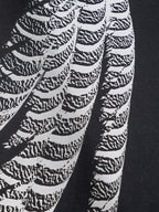 Unisex Feather Print Round-Neck T-Shirt