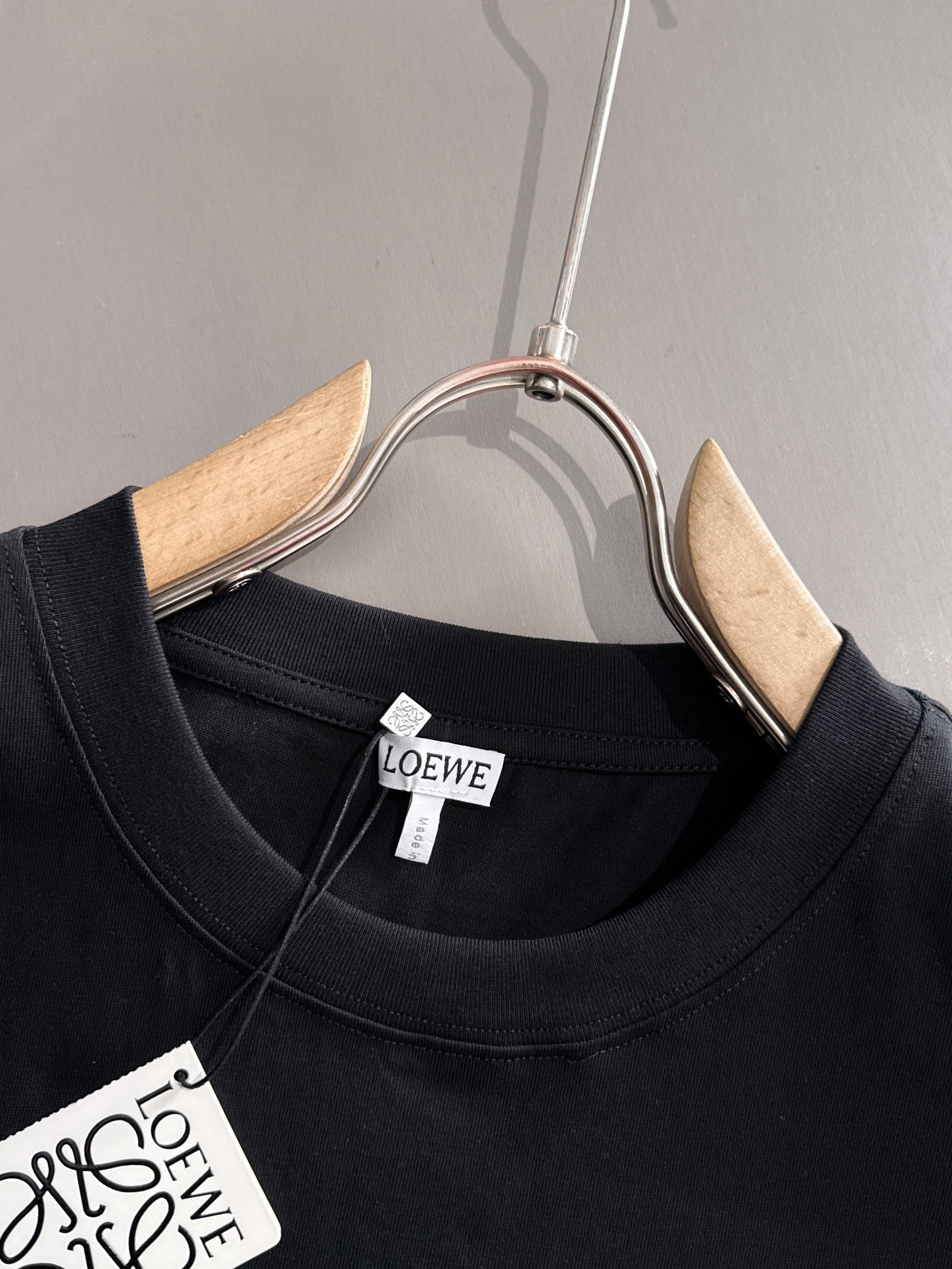 Unisex Embroidered Round-Neck T-Shirt