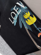 Unisex Embroidered Round-Neck T-Shirt