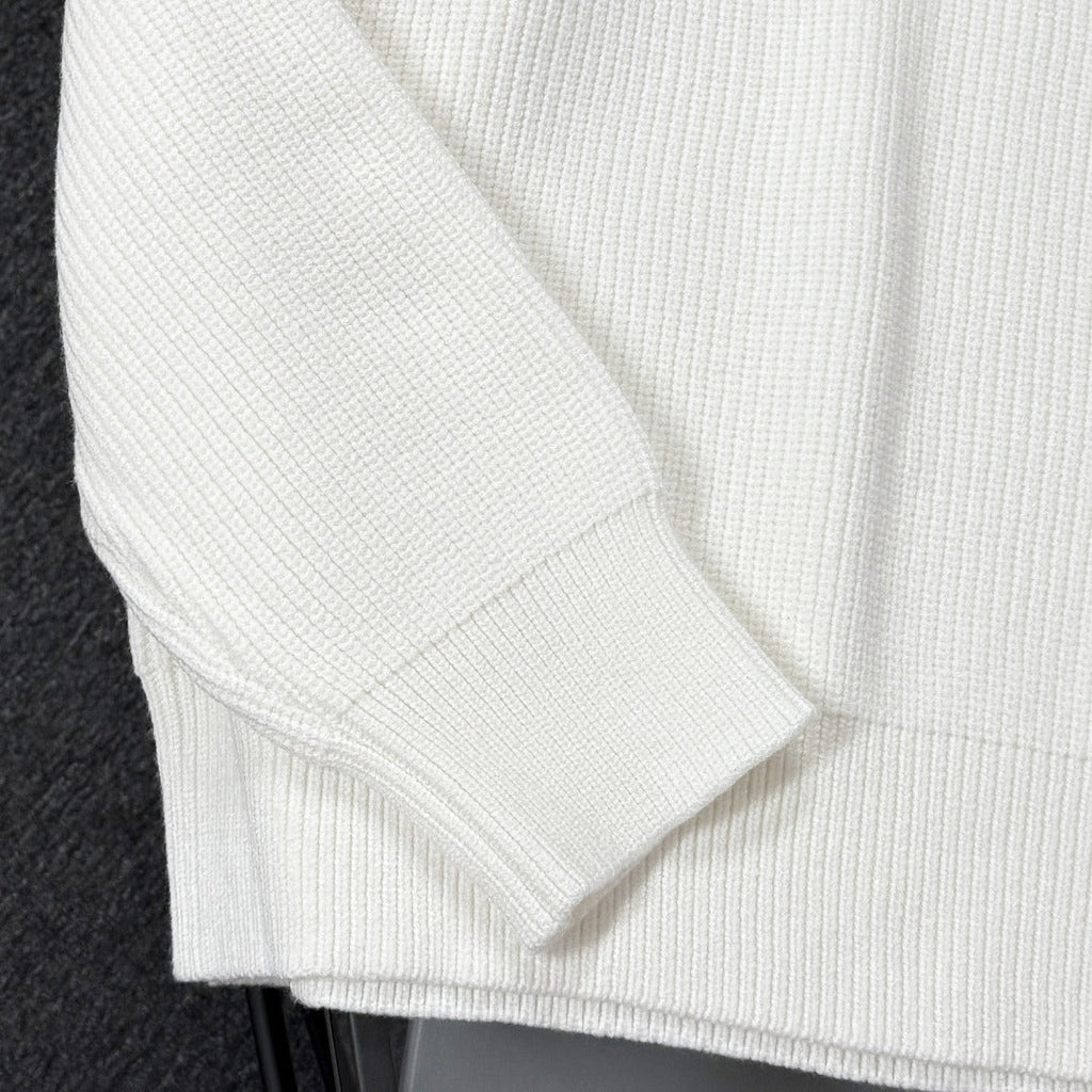 Unisex Jacquard Wool Knit Sweater – Oversized Fit