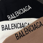 Unisex Jacquard Wool Knit Sweater – Oversized Fit