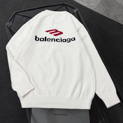 Unisex Jacquard Wool Sweater – Oversized Fit