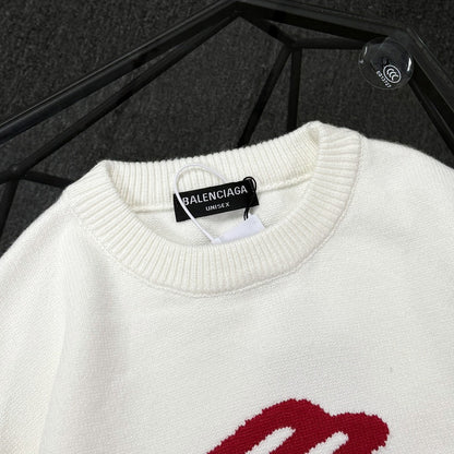 Unisex Jacquard Wool Sweater – Oversized Fit