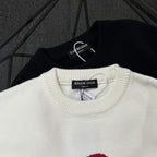 Unisex Jacquard Wool Sweater – Oversized Fit