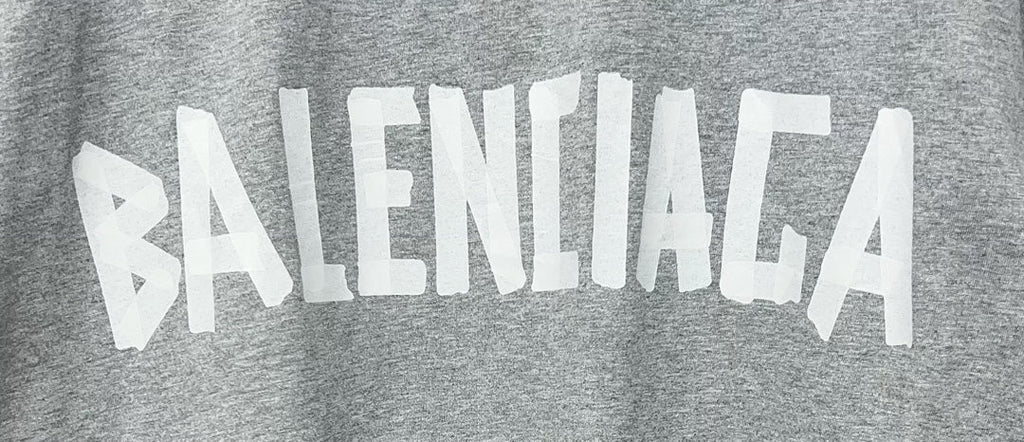 Unisex Distressed Tape-Effect Print T-Shirt – Premium Cotton