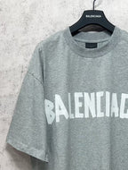 Unisex Distressed Tape-Effect Print T-Shirt – Premium Cotton