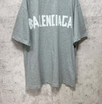 Unisex Distressed Tape-Effect Print T-Shirt – Premium Cotton