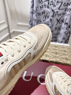 Vintage-Inspired Distressed Sneakers