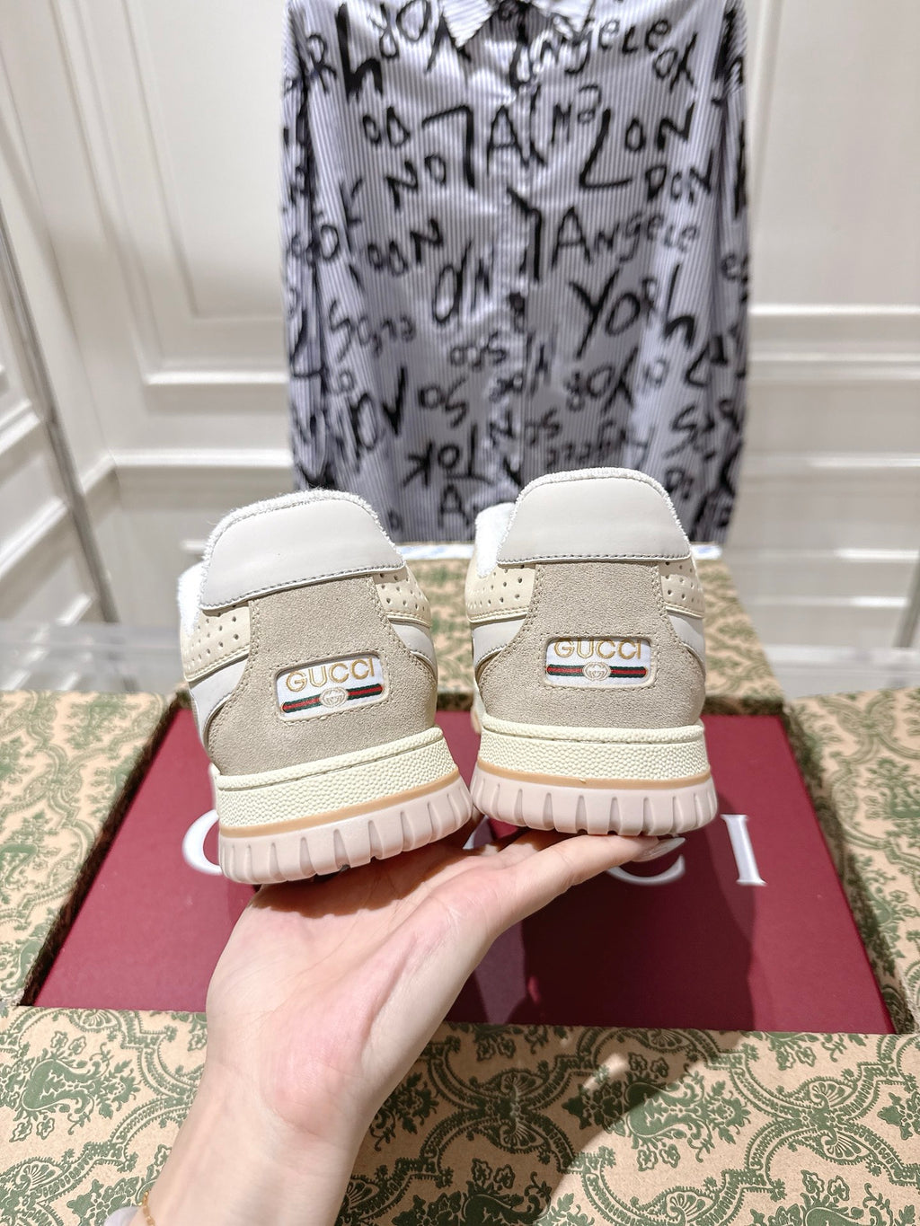 Vintage-Inspired Distressed Sneakers