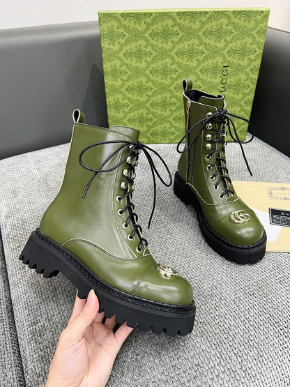 Versatile Lace-Up Leather Martin Boots (2025 Edition)